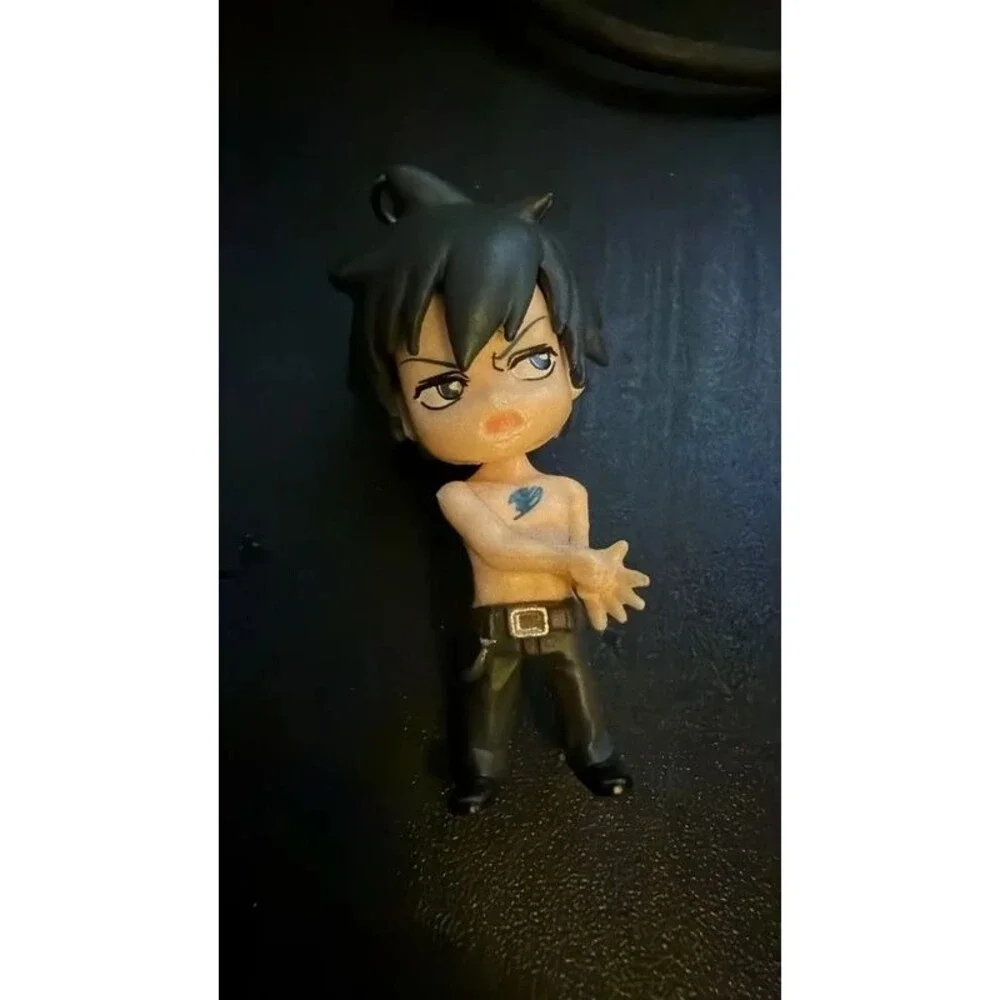 Fairy Tail Gray Fullbuster Chibi Mini Figure Charm - Shirtless Ice Mage